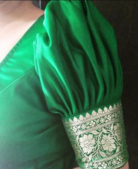 Different Blouse Sleeves Design, Blows Sleeves Design, Latest Puff Sleeve Saree Blouses, Blows Designs Latest Back Simple, Blows Hands Design, New Blouse Sleeves Pattern, Blouse Hand Designs Pattern Puff, Saree Blouse Puff Sleeve Design, Small Puff Hands Blouse Designs Latest