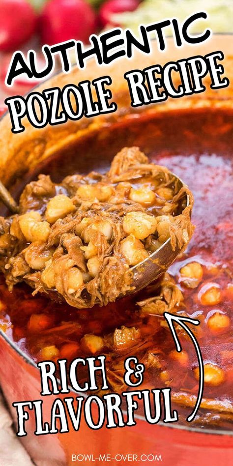 Authentic Pozole Recipe, Easy Posole Recipe, New Mexico Posole Recipe, Authentic Pozole, Pozole Recipe Pork, Easy Pozole Recipe, Pasole Recipe, Posole Recipe, Pozole Recipe