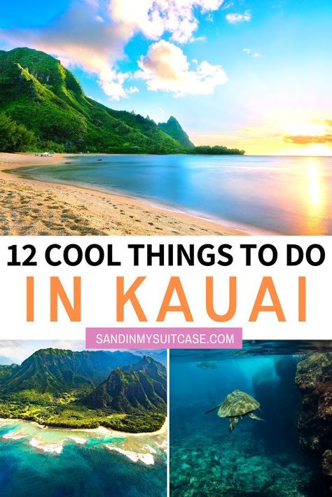 12 Insanely Cool Things to do in Kauai. Kauai has blossomed in the past few years with tons of amazing hotels, restaurants and fun activities. Here are the best things to do in Kauai that you might not heard of yet! Discover also the best beaches in Kauai. #kauai #hawai | Kauai Travel Guide | Kauai Bucket List | Kauai Travel Tips | Things to do in Kauai | Kauai Hawaii Adventure, Things To Do Kauai Hawaii, Kuai Hawaii Things To Do In, Kauai Bucket List, Best Beaches In Kauai, What To Do In Kauai Hawaii, Kauai Hawaii Things To Do In, Kauai Beaches, Kauai Activities