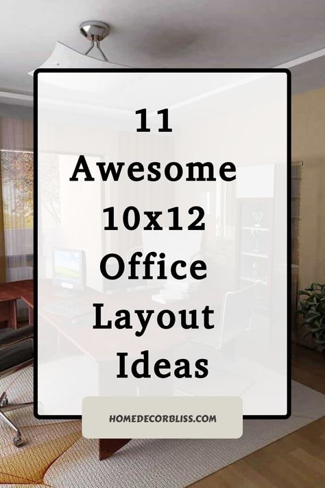 Office Layout Ideas Office Configuration Layout, Office Remodel Ideas Business, Home Office Desks In Middle Of Room, 10 X 10 Home Office Layout, Home Office Computer Desk Ideas, Office And Tv Room Ideas, Small Green Office, Small Therapy Office Layout, Dual Office Ideas Home Small