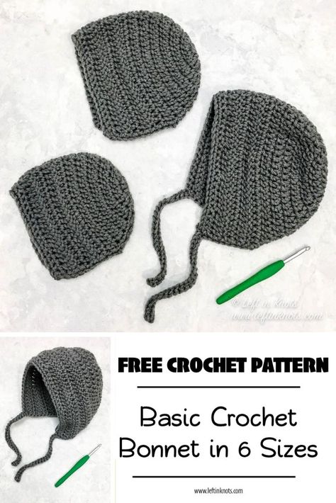 Bonnet Crochet Pattern Free, Baby Bonnet Crochet Pattern Free, Baby Bonnet Crochet Pattern, Costume Crochet, Children Hats, Baby Bonnet Pattern, Crochet Bonnet, Crochet Baby Bonnet, Fast Crochet