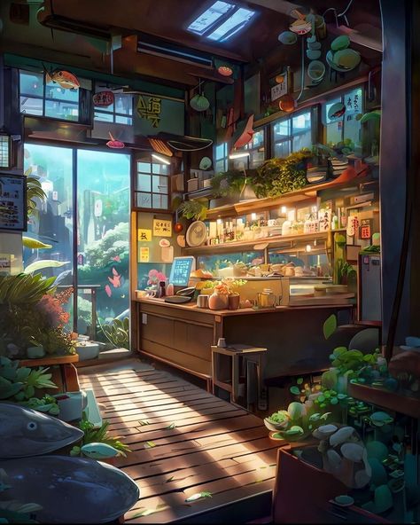 Comfort Art, Japanese Room, Cool Pixel Art, Home Decor Ideas Living Room, Celestial Art, Art Painting Gallery, Fantasy Places, Ideas Living Room, Home Design Ideas