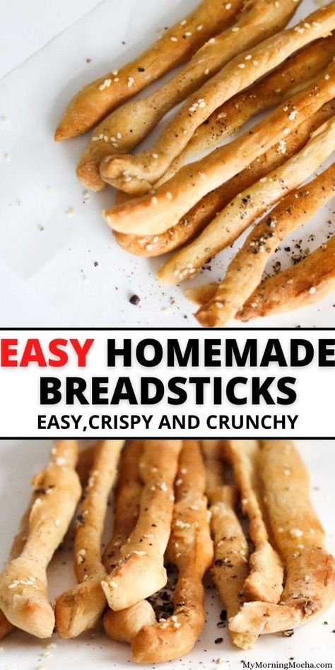 Crunchy Breadsticks Recipe, Grissini Recipe, Italian Breadsticks, Breadsticks Easy, Italian Bread Sticks, Homemade Breadsticks, Breadsticks Recipe, Best Appetizer, Bread Sticks Recipe