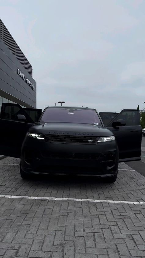 Range Rover Sport First Edition Matte Black 🖤🦇 - #rangerover #rangeroversport #NewRangeRover #firstedition #newcars #summerfun #SUV #England - 🎥:... | By Ladieslovelandrover | Facebook All Black Range Rover, Matte Black Range Rover, Range Rover Sport Black, Matte Black House, Suv Range Rover, New Range Rover Sport, Range Rover Interior, Land Rover Sport, Dream Cars Range Rovers