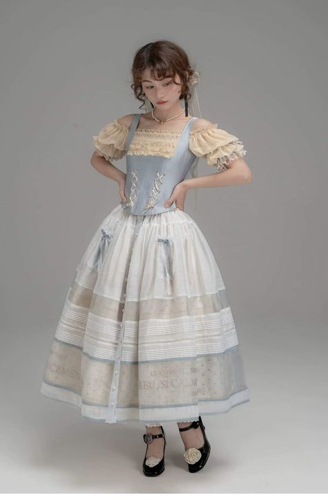 Fancy Poses Reference, Vintage Dresses For Spring Cosplay, Spring Princesscore Dresses For Cosplay, Victorian Ruffle Dress For Cosplay, Cosplay Princesscore Dresses With Ruffles, Classic Lolita, Art Outfits, Figure Poses, Fairytale Dress