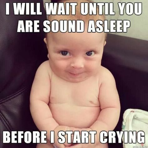 I will wait until you are sound asleep, , Check out these hilarious baby jokes and laugh it up Funny Baby Jokes, Baby Jokes, Funny Kid Memes, Funny Baby Pictures, Funny Baby Memes, Funny Baby Quotes, Baby Memes, Cute Funny Babies, Funny Animal Jokes