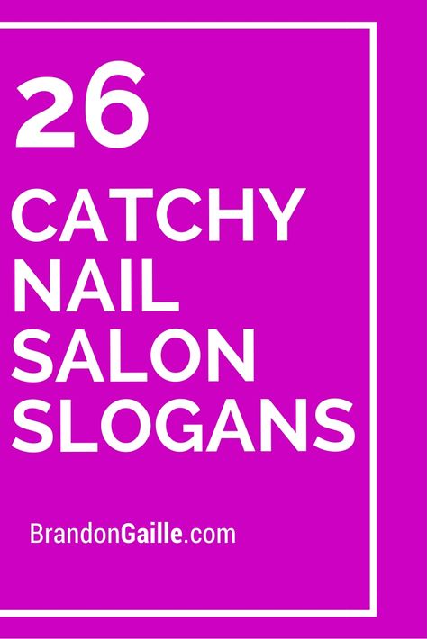 26 Catchy Nail Salon Slogans Nail Salon Names, Mobile Nail Salon, Nail Tech Quotes, Salon Names Ideas, Nail Parlour, Salon Promotions, Nail Station, Hair And Nail Salon, Salon Quotes