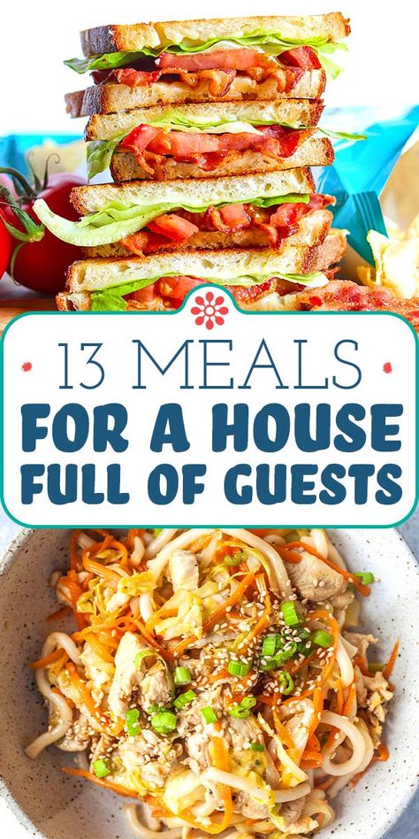 Dinner For Crowd, Dinner For Group, Recipes Chili, Pasta Bread, Big Family Meals, Big Family Dinner, Ideas For Breakfast, Large Group Meals, Large Family Meals