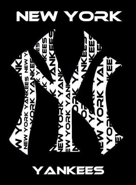 Yankees Baseball Logo Design, Yankees Wallpaper, Yankees Poster, Ny Yankees Logo, Go Yankees, New York Yankees Logo, Cool Nike Wallpapers, Nyc Baby, Yankees Logo