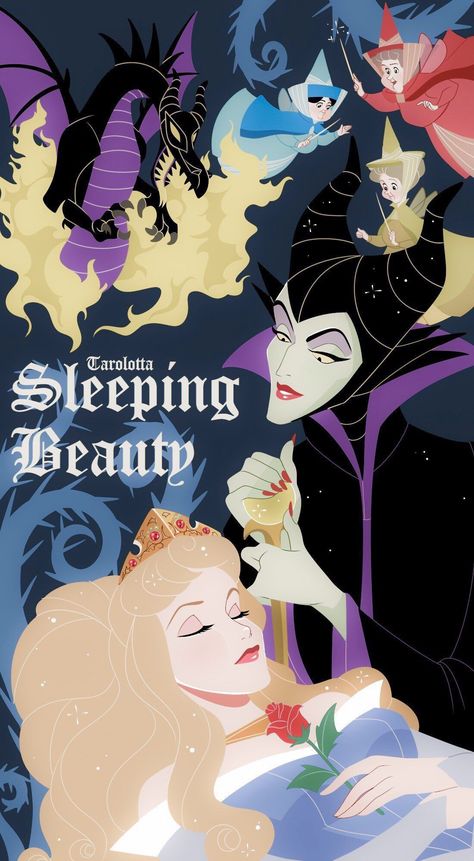 Animated Movies To Watch, Vintage Disney Posters, Disney Movie Posters, The Sleeping Beauty, Retro Disney, Images Disney, Disney Posters, Disney Sleeping Beauty, Walt Disney Animation