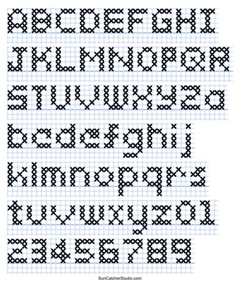 Alphabets Cross Stitch Patterns, Alphabet In Cross Stitch, Knitting Alphabet Chart, Cross Stitch Words Patterns, Free Cross Stitch Letters, Tiny Cross Stitch Alphabet, Simple Cross Stitch Alphabet, Crossstich Letters Free Pattern, Letter Knitting Pattern