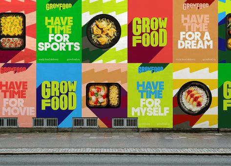 Food Brand Identity, Food Work, Grow Food, Food Branding, Publicidad Creativa, Food Graphic Design, Food Projects, Visual Identity Design, Food Poster Design