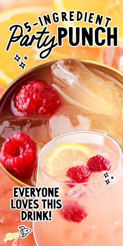 Add a bowl of this party punch to your next event, and we guarantee the sweet and fizzy drink will disappear fast. Superbowl Party Drinks Non Alcoholic, Super Bowl Drinks Alcoholic Punch Recipes, Punch Bowl Punch Recipes, Beverage Dispenser Recipes Nonalcoholic, Margarita Punch Bowl, Superbowl Nonalcoholic Drinks, Birthday Party Punch Alcohol, Orange Party Punch Non Alcoholic, Super Bowl Party Drinks Kids