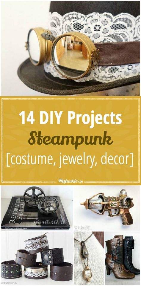 Mens Steampunk Costume Diy, Steam Punk Diy Costume, Steampunk Necklace Diy, Diy Steampunk Costume Women, Diy Steam Punk Costume, Steam Punk Halloween Costume, Steampunk Halloween Costumes Diy, Steampunk Costume Diy, Kids Steampunk Costume