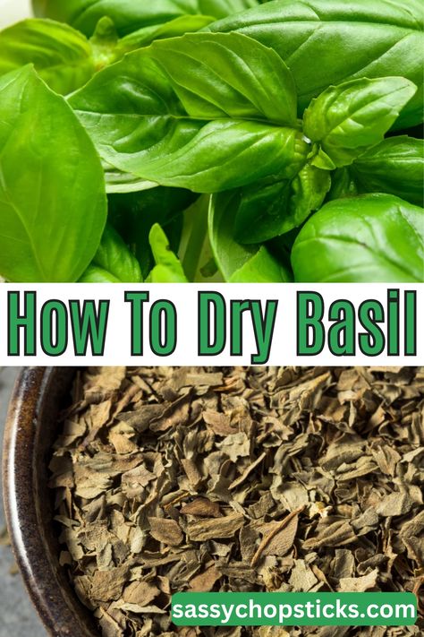 Do you know how to dry basil? Drying basil is a fantastic way to preserve this aromatic herb for use in your favorite recipes year-round. Preserve Fresh Herbs, Dry Basil, Dried Basil Leaves, Freezing Herbs, Healthy Eating Inspiration, Herb Recipes, Thai Basil, Aromatic Herbs, Amazing Recipes