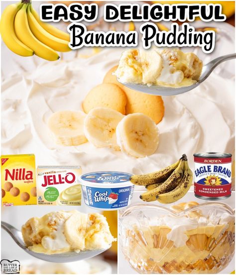 Whip Cream Banana Pudding, Allrecipes Banana Pudding, Banana Pudding Layers, Banana Pudding With Vanilla Wafers Easy, Banana Bread Recipe Pudding, Banana Pudding Casserole, Vanilla Wafer Banana Pudding Easy, Vanilla Wafer Banana Pudding Recipes, Eagle Brand Banana Pudding Condensed Milk