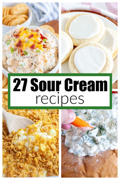 Use Up Sour Cream Recipe, Easy Sour Cream Dip Recipes, Dinner Recipes Using Sour Cream, Beef And Sour Cream Recipes, Recipes That Use Lots Of Sour Cream, Dips Made With Sour Cream Easy Recipes, Dips To Make With Sour Cream, Sour Cream Uses Cooking, Recipes Using Cream That Has Soured