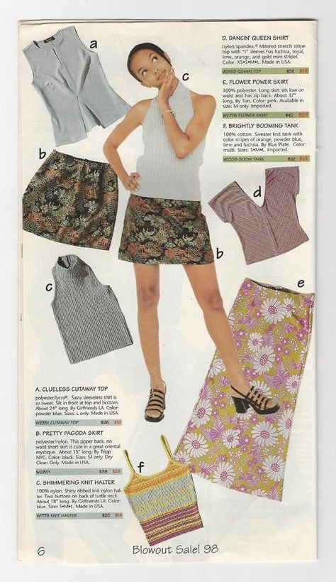 Girlfriends LA Blowout Sale 1998 Catalog 16 Pages | #1857832000 90s Magazine Fashion, Delias Catalog, 90s Teen, Digital Closet, 1990s Fashion, What Should I Wear, 90s Fashion Outfits, Blowout Sale, Fashion Magazines