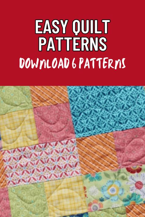 Explore a delightful selection of easy quilt patterns ideal for quilters of all skill levels. These designs offer straightforward instructions, making it a breeze to create stunning quilts. Whether you're a beginner or looking for a quick project, our easy quilt patterns will inspire you to craft beautiful, cozy quilts effortlessly. Start your quilting journey now! Quilt Block With 3 Fabrics, Simple Quilt Pattern For Beginners, 36 Inch Square Quilt Pattern, Quilt Pattern 10 Inch Squares, Free Lap Quilt Patterns For Beginners, Free Beginner Quilt Patterns Printables, On The Fence Quilt Pattern, 6x6 Quilt Block Pattern, Easy Quilt Tops For Beginners