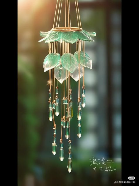 Stained Glass Chimes, Sun Catchers Diy Suncatchers, Stained Glass Wind Chimes, Suncatchers Diy, Glass Windchimes, Crystal Suncatchers Diy, Wind Catcher, Diy Suncatchers, Crystal Wind Chimes