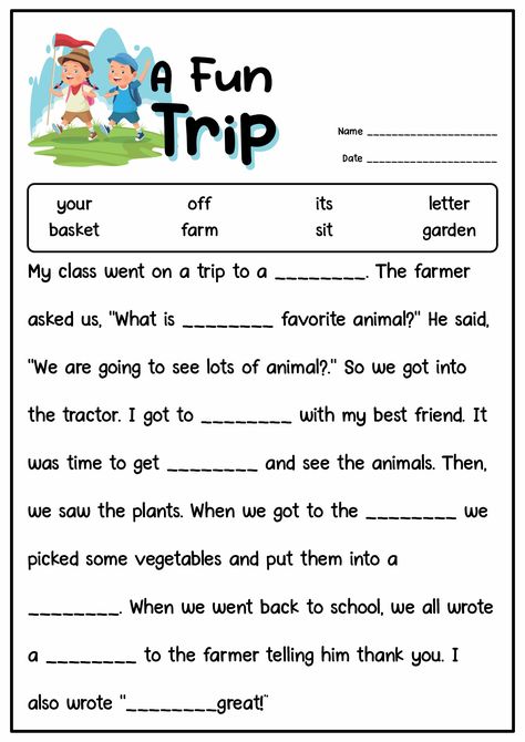 1st Grade Fill in the Blank Stories 2nd Grade Fill In The Blank, Cloze Test Reading Comprehension, Cloze Passages For 2nd Grade, Fill In The Blanks Worksheets For Kids, Cloze Passage Worksheets 3rd Grade, English 1st Grade Worksheets, Reading Comprehension Worksheets Grade 2, Reading Passages 1st Grade, Reading Worksheets For Grade 1