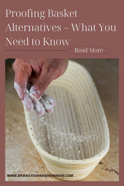 Diy Bread Proofing Basket, Banneton Proofing Basket Diy, Diy Proofing Basket, Sourdough Proofing Basket, Sourdough Proofing Chart, Sourdough Basket, Sourdough Beginner, Banneton Proofing Basket, Dough Proofing