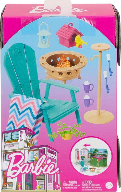 Barbie Toys House, Barbie House Ideas, Barbie Patio, Lol Doll House, Barbie Stuff, Barbie Doll Playroom, Barbie Dream House Toy, Disney Princess Doll Collection, New Barbie Dolls