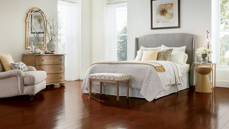 Cherry Wood Floors, Hardwood Bedroom, Transition Flooring, Mudroom Flooring, Pergo Flooring, Armstrong Flooring, Wine Trail, Flooring Store, Traditional Bedroom