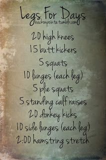 Firm it up fast with my favorite 20 minute or less work outs! 12 reps each, 2-3 cycles For those darn thighs! ... Beginner Leg Workout, Workout Morning, Plie Squats, Street Workout, Workout Guide, I Work Out, Leg Workout, Get In Shape, Workout Challenge