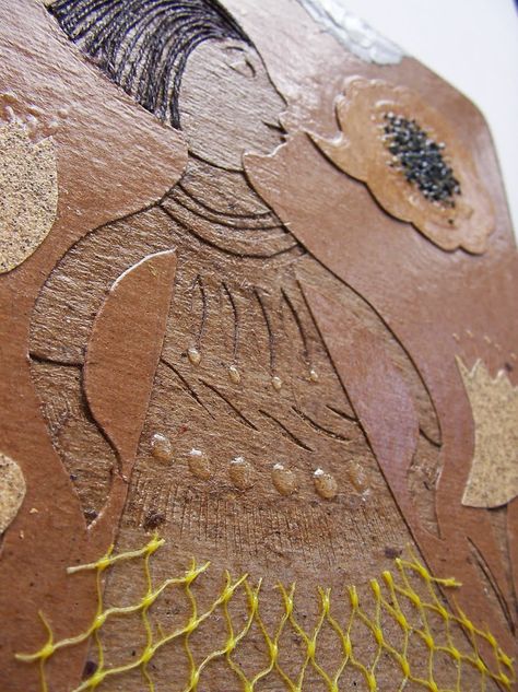 Aijung Kim: How to Make a Collagraph  http://aijungkim.blogspot.com/2010/05/how-to-make-collagraph.html# Collagraph Printmaking, Collagraphy, Art Interior Design, Art Deco Interior Design, Relief Printing, Printmaking Art, Craft Printing, Art Interior, Art Nouveau Style