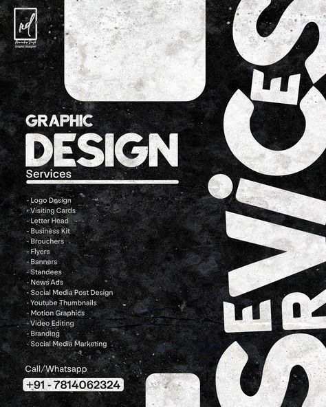 Graphic design services for businesses of all sizes. Create stunning visuals that will help you stand out from the competition! #graphicdesign #visuals . #Poster_Service_Design #Graphic_Design_Services_Flyer #Graphic_Design_Services_Poster #Service_Poster Poster Service Design, Graphic Design Services Flyer, Graphic Design Services Poster, Price List Template Design, Service Poster, Graphic Design Text, Photoshop Edits, Calligraphy Worksheet, Graphic Design Portfolio Layout