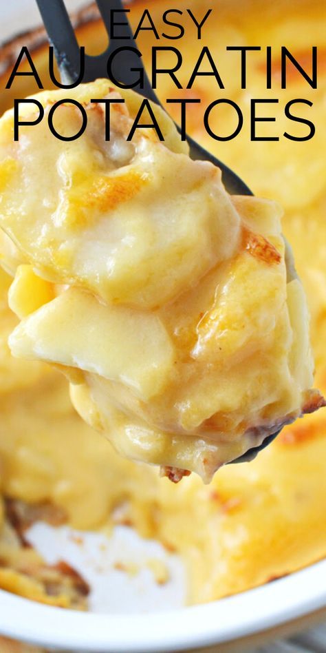 Easy Potatoes Au Gratin, Potatoes Au Gratin Recipe, Au Gratin Potatoes Easy, Easy Potatoes, Creamy Casserole, Onion Potatoes, Au Gratin Potatoes, Potatoes And Cheese, Au Gratin Potato Recipes