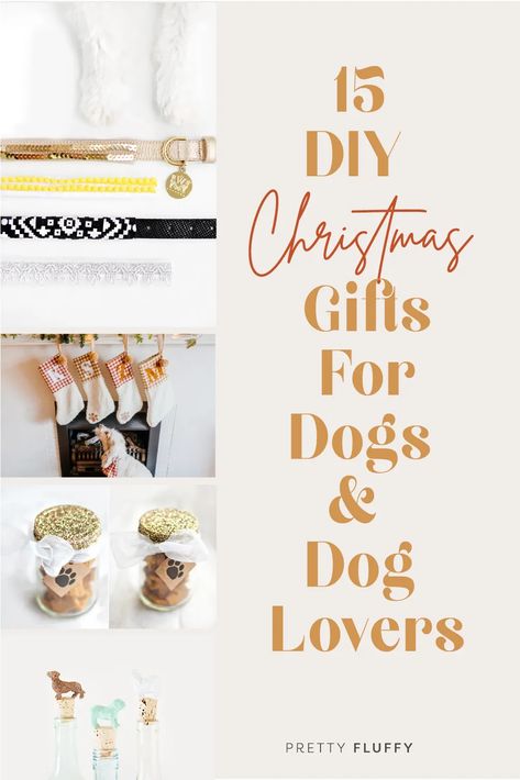 15 DIY Dog Christmas Gifts for Dogs & Dog Lovers | Pretty Fluffy Pet Gifts Diy, Diy Dog Christmas, Christmas Gifts For Dogs, Diy Dog Gifts, Christmas Presents To Make, Dog Christmas Presents, Christmas Dog Treats, Christmas Treats For Gifts, Dog Xmas