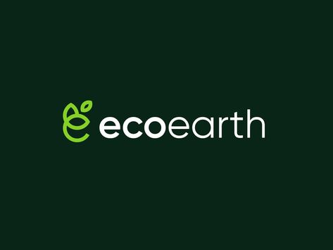 Organic Brand Logo, Sustainability Logo Design, Organic Fonts, Earth Logo Design, Agro Logo, Eco Friendly Logo Design, Environmental Logo Design, E Logo Design, Eco Logo Design