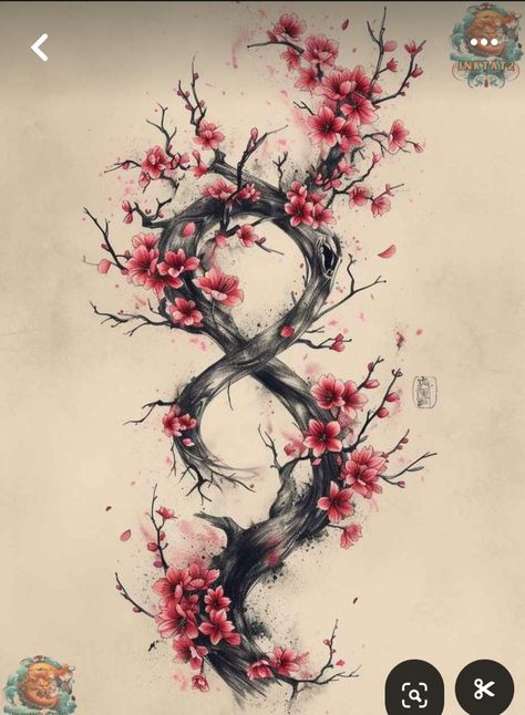 Cherry Tree Tattoo Design, Cherry Blossom Shoulder Tattoo For Women, Japanese Tree Tattoo, Cherry Blossom Arm Tattoo, Sakura Tree Tattoo, Small Cherry Blossom Tattoo, Cherry Blossom Tattoo Men, Japanese Cherry Blossom Tattoo, Cherry Tree Tattoos