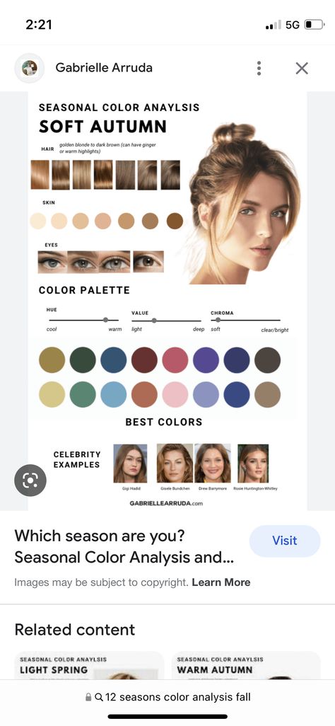 Gisele Bundchen Color Palette, Gisele Bundchen Soft Autumn, Autumn Soft Palette, 2024 Clothes, Soft Autumn Color Palette, Warm Highlights, Cinnamon Girl, Seasonal Color Analysis, Color Season