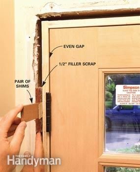 DIY techniques for a weathertight exterior door installation Diy Exterior, Exterior Door Installation, Diy Exterior Door, Replace Exterior Door, Exterior Door Frame, Installing Exterior Door, Prehung Exterior Door, Cafe Exterior, Framing Construction