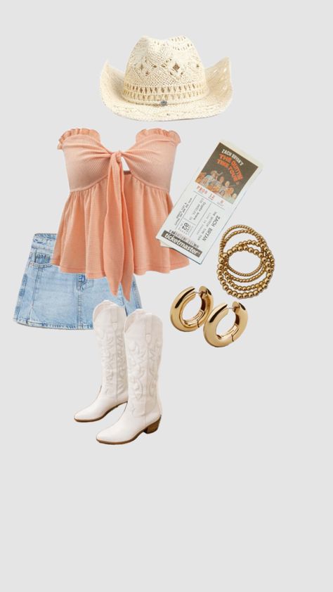 #country #concert #zachbyan Country Music Fest Outfits, Like Bryan Concert Outfit, Country Concert Outfit Zach Bryan, Boy Country Concert Outfit, Zach Bryan Outfit Ideas, Country Concert Outfit Aesthetic, Country Girl Concert Outfits, Country Concert Outfit Jean Skirt, Country Concert Inspo Outfit