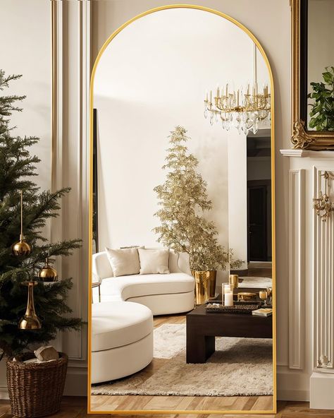 Glassless Mirror, Arched Full Length Mirror, Freestanding Wall, Living Room Gold, Arched Floor Mirror, Large Floor Mirror, Mirror Full Length, Full Length Floor Mirror, Floor Standing Mirror