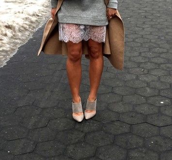 SCHUTZ Stiletto Grey Heels Designer Ciment Mules Cara Jourdan, Rice And Beans, Zara Jacket, Grey Heels, Dress Zara, Herve Leger, Bcbgmaxazria Dresses, Love Affair, New York Fashion Week