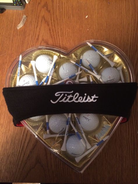 Valentines day gift for my boyfriend the golfer Gift For My Boyfriend, Golf Birthday Gifts, Valentines Gift Bags, Best Valentine Gift, Golf Gifts For Men, Golf Birthday, Bf Gifts, Gifts For Boyfriend, Gifts For Golfers