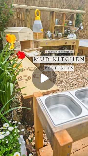 Mud Kitchen And Sandpit, Sandpit Mud Kitchen, Mud Kitchen Play Area, Sandbox Mud Kitchen, Diy Kid Mud Kitchen, Outdoor Mud Kitchen Diy, Covered Mud Kitchen, Repurposed Mud Kitchen, Build A Mud Kitchen