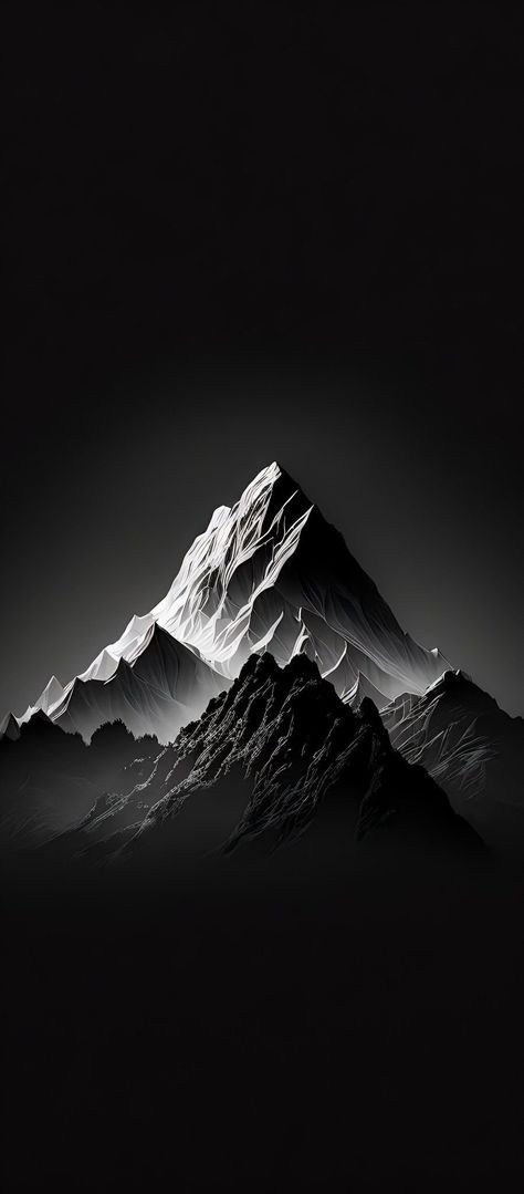 Cool Wallpapers Black And White, Iphone Dark Theme, Iphone Minimalist Wallpaper, Iphone Wallpaper Mountains, Iphone Wallpaper Gradient, Xperia Wallpaper, Iphone 6s Wallpaper, Minimalist Wallpaper Phone, Dark Mountains