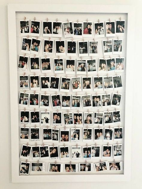 Polaroid Pictures Display, Polaroid Wall Decor, Diy Polaroid, Polaroid Display, Perlengkapan Bayi Diy, Polaroid Diy, Simple Deck, Polaroid Wall, Polaroid Frame