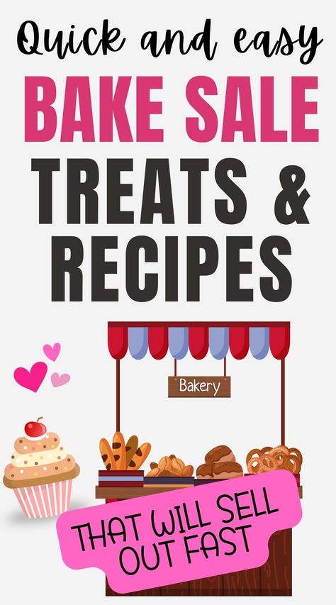 Discover irresistible Easy Bake Sale Treats - recipe ideas that will sell out fast! We've gathered the most delectable and easy-to-make options to help you maximize your fundraising. via @eyankimedia Simple Bake Sale Ideas, Easy Bake Sale Recipes, Easy Bake Sale Treats, Easy Bake Sale Ideas, Kids Bake Sale, Fundraiser Bake Sale, Bake Sale Cookies, Fundraiser Food, Bake Sale Treats