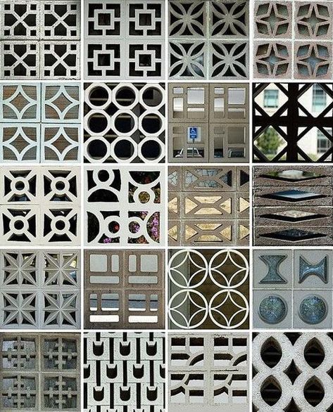 Beautiful Screen Blocks for Privacy and Air Flow, Decorating Mid Century Modern Homes Breeze Block Wall, Screen Block, Decoration Beton, Indoor Pools, Breeze Blocks, Modern Screens, Renovation Inspiration, Sun Screen, Backyard Remodel