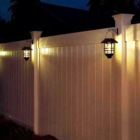 7 Best Solar Fence Lights Solar Lights Ideas, Solar Lights Ideas Outdoor, Fence Lights, Solar Post Lights, Solar Lanterns Outdoor, Solar Fence Lights, Driveway Lighting, Lights Ideas, Fence Lighting