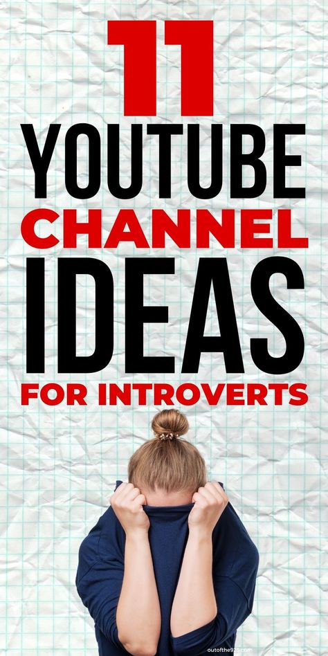 11 YouTube Channel Ideas for Introverts Youtube Channel Name Ideas, Youtube Account, Start Youtube Channel, Youtube Hacks, Channel Ideas, Youtube Tips, Youtube Business, Youtube Seo, Youtube Channel Ideas