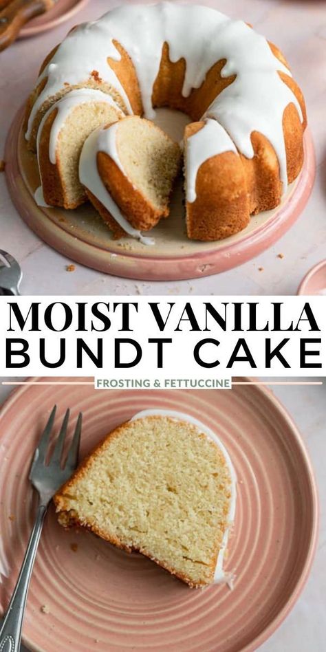 Vanilla Bundt Cake Recipes, Vanilla Bundt Cake, Bunt Cake Recipe, Easy Bundt Cake Recipes, Bundt Recipes, Easy Bundt Cake, Bundt Cake Recipe, Cake Recipes From Scratch, Vanilla Cake Recipe