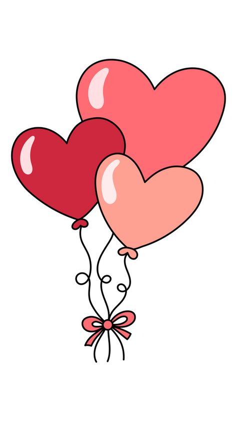 Do you know what fits these Valentine's Day Balloons Hearts Sticker? A beautiful bouquet with fresh flowers and sweets. That's a traditional gift for your love partner on such a big holiday of love... Cute Valentines Stickers, Valentine Day Stickers, Valentine’s Day Stickers, Happy Valentines Day Images Cute, Valentine’s Day Drawing, Happy Valentines Day Stickers, Valentine Silhouette, Birthday Balloons Clipart, Valentines Designs